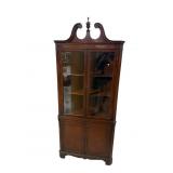FLAME MAHOGANY SMALL CORNER CABINET