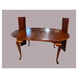 SOLID CHERRY QUEEN ANNE DINING ROOM TABLE