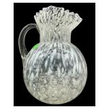 LARGE VICTORIAN NORTHWOOD RUFFLED OPALESCENT