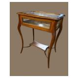 19TH CENT. LIFT TOP COLLECTORS TABLE