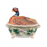 FITZ AND FLOYD WOODLAND PHEASANT SOUP TUREEN