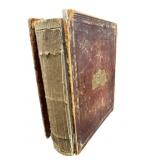 ANTIQUE 1856 HOLY BIBLE NEW & OLD TESTAMENTS
