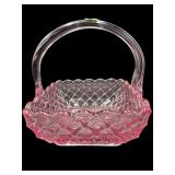 LE SMITH PINK TRELLIS BASKET