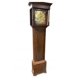 19th CENTURY OAK ENGLISH TALL CASE CLOCK
