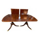 HIGH QUALITY MAHOGANY BANDED BANQUET TABLE