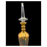 MONUMENTAL HUGE FRENCH ACID ETCHED DECANTER