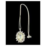 DESIGNER PZ ITALY STERLING SILVER GREEN AMETHYST