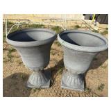 2 FIBERGLASS URNS
