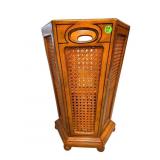 CANE MAPLE HECTOGON SHAPED UMBRELLA STAND