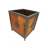 METAL BAMBOO DECORATED LARGE PLANTER