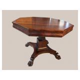 19TH CENTURY FEDERAL OCTAGON SHAPED CENTER TABLE