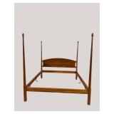 STICKLEY SOLID CHERRY KING SIZE PENCIL POST BED