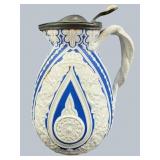 ANTIQUE WILLIAM BROWNFIELD & SON BLUE CUPID