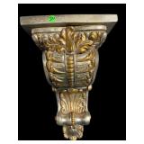 LARGE GOLD PAINTED CORBEL WALL SHELF