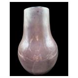 LARGE AMETHYST IRIDESCENT ART GLASS VASE