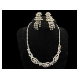 LOT OF SILVER TONE COSTUME FEAUX STONE NECKLACE