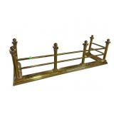 POLISHED BRASS ORNATE FIRE FENDER