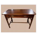 W A KITTINGER SOLID MAHOGANY 1 DRAWER WRITING
