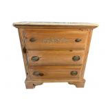VAUGHAN FURNITURE 3 DRAWER MARBLE TOP CHEST