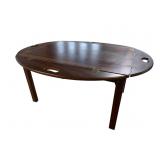 CHERRY FINISH BUTLERS COFFEE TABLE