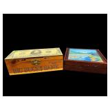 2 PC LOT DECORATOR BOXES