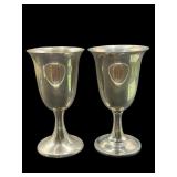 2 FISHER SOLID STERLING SILVER GOBLETS