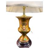 PAINT DECORATED PORCELAIN DECORATOR LAMP