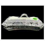 IRONSTONE TRANSFERWARE SMALL COVERED PEN DISH