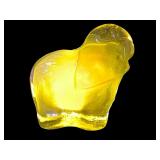 BLENKO 2026 CITRINE ELEPHANT PAPER WEIGHT