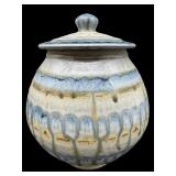 ORIGINAL BRAD TUCKER PIEDMONT POTTERY LIDDED JAR