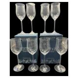 SET OF 8 MARQUIS WATERFORD WHITE WINE GLASSES