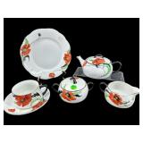 6 PC HAND PAINTED GERMANY TEA SET