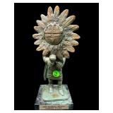 SIGNED TAWA-SUN BRONZE FIGURAL TROPHY