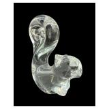 CRYSTAL ART GLASS SQUIRREL FIGURINE