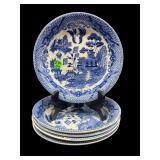 5 PC LOT BLUE WILLOW JAPAN BOWLS