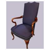 QUEEN ANNE HIGH BACK MARTHA WASHINGTON STYLE CHAIR
