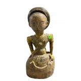WOODEN HAND CARVED INDONESIAN FIGURE