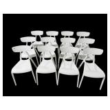 12 PLASTIC MODERN DESIGN CHAIRS