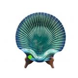 MADE IN PORTUGAL CLAM SHELL POTTERY PLATE