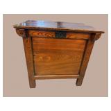 ORIENTAL ELMWOOD TALL BLANKET BOX