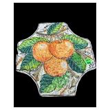 ITALIAN HAND PAINTED ORANGE TERRACOTTA