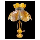 SLAG GLASS TABLE LAMP