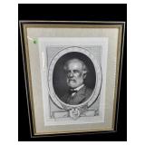 IMPORTANT ROBERT E. LEE CAMEO PRINT IN FRAME