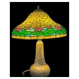 ANTIQUE DUFFNER KIMBERLY TIFFANY STYLE LEADED