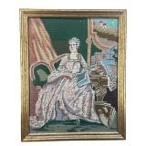 EARLY COLONIAL STYLE NEEDLEPOINT