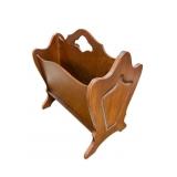 WALNUT MAGAZINE RACK
