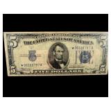 1934 A $5 BLUE SEAL STAR NOTE