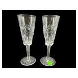 PR OF WATERFORD CRYSTAL ASHLING CHAMPAGNE FLUTES