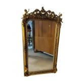 GOLD DECORATED CHERUB MIRROR