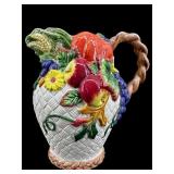 1996 FITZ AND FLOYD HARVEST FOLIAGE BASKET WEAVE